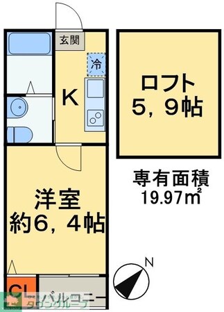 コンパートメントハウス検見川の物件間取画像